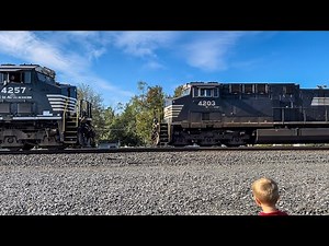 TRAIN TRACKING #8 | Levi Finds Norfolk Southern Trains RACING TOWARDS EACH OTHER!!