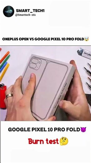 OnePlus Open vs Pixel 10 Pro Fold – Who Survives the Burn Test? 😱