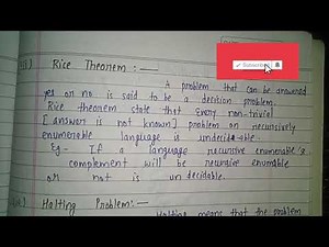 Halting Problem and Rice theorem | TOC | lec-68