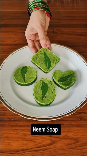 Neem Soap/Aloe Vera Soap Making | Germs Killng Neem Soap #skincare #viral #glowingskin #soap #shorts