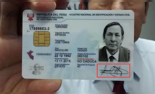 Si cambio de firma en mi DNI, qué documentos a mi nombre debo modificar, según Reniec