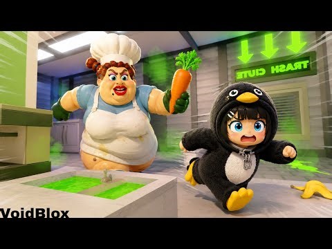GUGU GAGA VS ESCAPE EVIL LUNCH LADY #roblox #gugugaga 