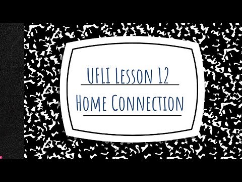 UFLI Foundations Lesson 12 Home Connection