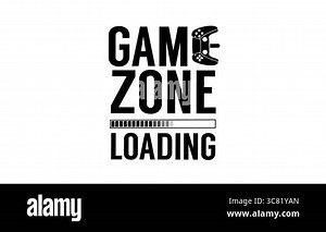 gaming zone loading with game console silhouette