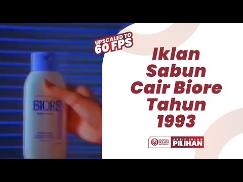 Iklan Sabun Cair Biore (1993) [Upscaled to 60fps]
