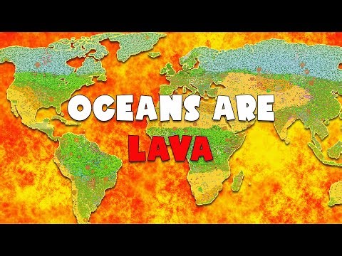 I Turned Earth's Oceans Into LAVA - Worldbox