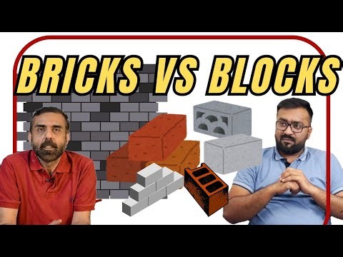 Using Bricks vs Using Concrete Blocks | Which type of building material to use Pakistan