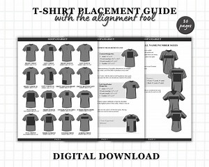 The Ultimate T-shirt Placement Guide With Alignment Tool - Etsy Canada