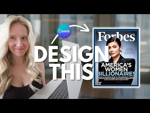 How to Design a MAGAZINE COVER in Canva | Step-By-Step Forbes Magazine CANVA TUTORIAL
