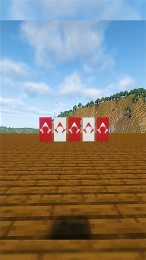 Assassin's Creed banner in Minecraft #shorts