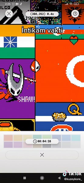 Pixelated Knight Combat in Classic Video Game Style