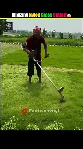 This Machine Cuts Grass Without a Blade! #facts #mystery