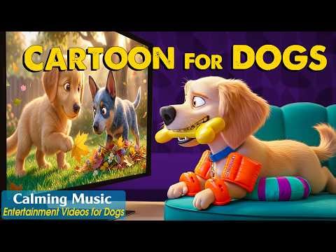 Dog Cartoon: Entertainment Dog TV & Relaxing Music to Fast-Boredom Busting for Dogs When Home Alone