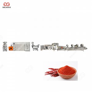 [Hot Item] Fully Automatic Chilli Powder Making Machine Spice Grinder Machine Spices Chili Pepper Ginger Grinding Machine Red Chilli Pepper Powder Processing Plant
