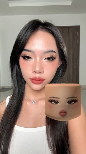 4.3K views · 149 reactions | makeup roblox faces trend #makeup #makeuptutorial #makeupartist #makeuplover #motd #makeupaddict #makeupideas | Trần Huỳnh Quỳnh Như | Facebook