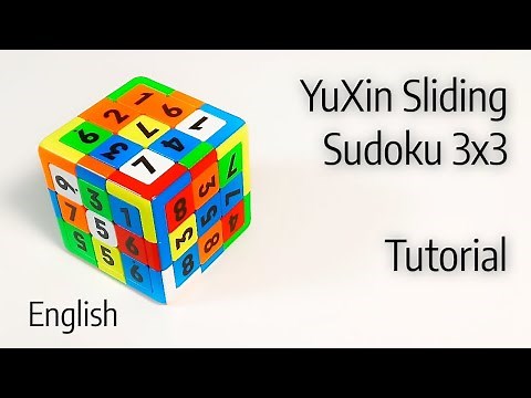 How to solve the YuXin Sliding Sudoku 3x3 cube (no additional Algs needed) | easy Tutorial