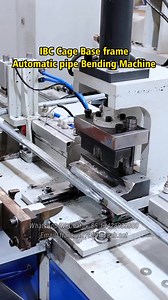 IBC Cage Base frame Automatic pipe Bending Machine, ibc machine ibc cage making machine. IBC machine full production line includes: IBC tank blow molding machine IBC cage welding machine IBC Cage Frame Production Line Vertical Double Station IBC Frame Bending Machine IBC Cage Frame Locking Machine IBC Cage Frame Hole Making and Punching Machine IBC steel bottom pallet welding machine Full Automatic IBC Tank Detection Line The full IBC production line requires only 9 workers, achieving highly aut