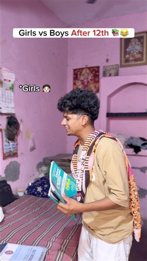 Girls vs Boys After 12th 😂 | Every Student Can Relate 😂 #relatablecontent #viralshortsvideo