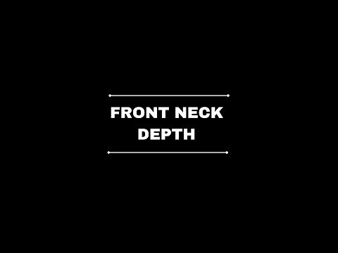 How to measure FRONT NECK DEPTH | Tutorial video by AKASHI DESIGNER STUDIO