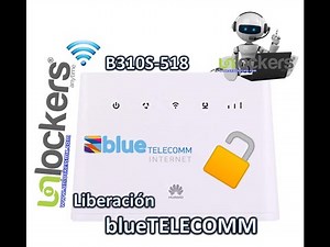 Unlock Liberación Modem Huawei B310S 518 blue TELECOMM México