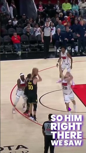 One inch of space and Steph turns it into three points #stephcurry #nba