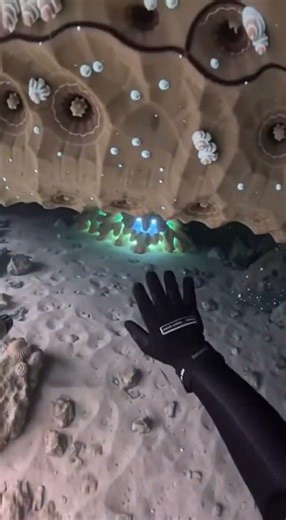 Exploring a Mysterious Underwater Cave 🌊🔦 | Scuba Diving Adventure with Glowing Creatures 🐠