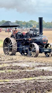 Two traction plough engines pulling up the field at Thoresby Farming | Pro Horizon Farming Content
