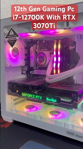 12th Gen Gaming Pc i7-12700K Generation With RTX 3070Ti (ONLY PC) Installments Available