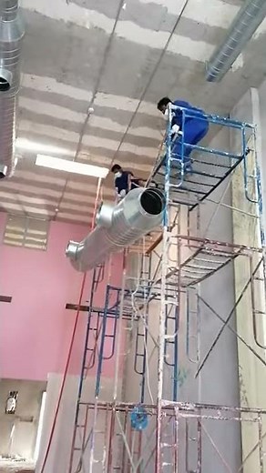 Installation of spiral duct