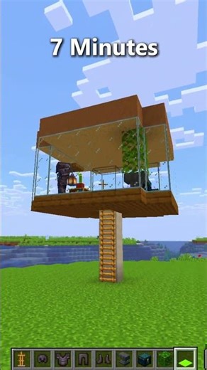 Minecraft How To Make a Easy Mushroom Duo Survival House?🔥(Nostalgia)