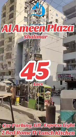 18K views · 185 reactions | Al Amin Plaza 2 Bed Rome Flate Available For Sale Registry With Attached Bath TV Launch 1 Kitchen Car Parking, Light Gas Sweet Water Available Light Available Express Light https://whatsapp.com/channel/0029VbBbR2HChq6I53s3XS3b for More information about this property Soomro Bilal Blue Sky Properties Sukkur | Blue Sky Properties Sukkur | Facebook