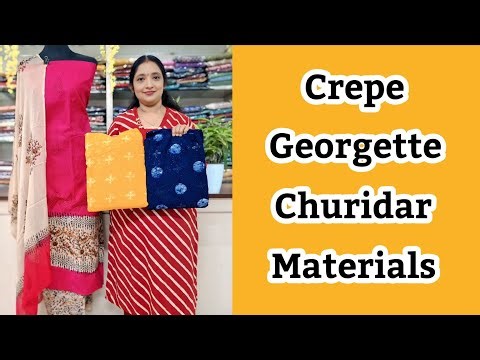 Crepe Georgette | Function wear | Salwar suits | ‪@noblelady‬