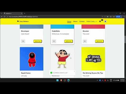 Eazy Stickers Demo (Udemy Course)
