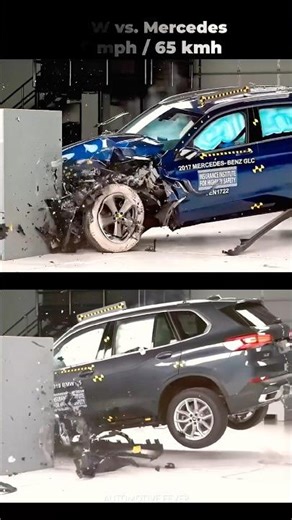 They Crashed Them on Purpose… Here’s What Survived 💥#crashtest #mercedesbenz #bmw #volvo