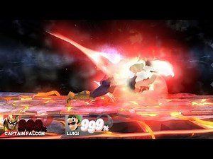 Falcon Punching Everyone at 999% in Smash Bros. for Wii U