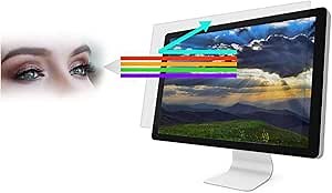 XBLUE Blue Light Protection Film 21.5 in - Laptop Monitor Screen Protector for Eyes Computer Reducer Filter Blocking Cover Shield Blocker Glare-Free dust Eye Protection Scratch Proof 100% Blocking