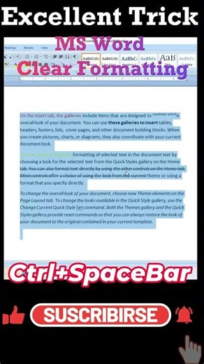 MS Word Clear Formatting | Remove All Formatting in Microsoft Word (Nepali)