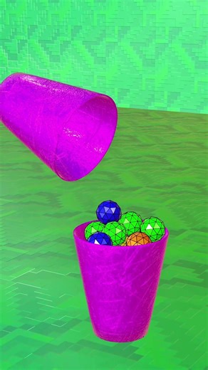 Infinite Icospheres Flowing 🟣 ✨#shorts #asmr #satisfyingloop