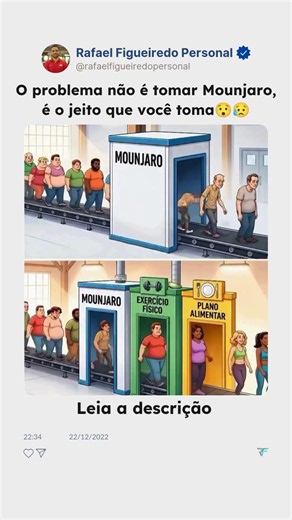 Tomar Mounjaro sem dieta e treino não é uma boa ideia🫠