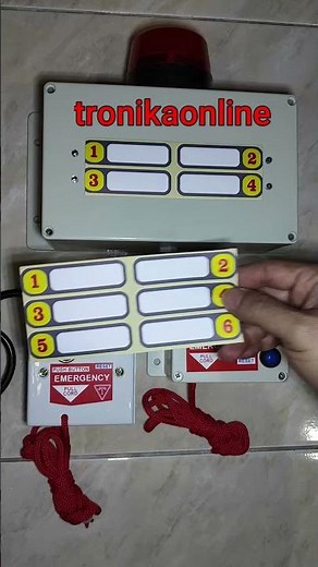 WIRELESS PULL CORD EMERGENCY ALARM panic button SIREN STROBO OUTDOOR 220V