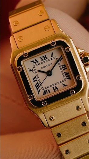 Cartier Santos Galbee Small - Full Yellow Gold White Dial