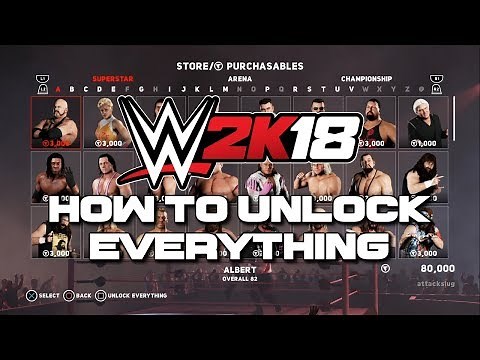 WWE 2K18 - How To Unlock Everything (Tutorial)