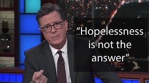 Stephen Colbert has a powerful message about the Sutherland Springs shooting