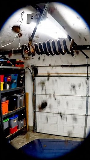 Garage Door Spring EXPLODES! ⚠️💥 Sound On