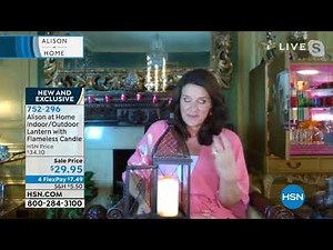 Alison at Home Indoor/Outdoor Lantern with Flameless Can...