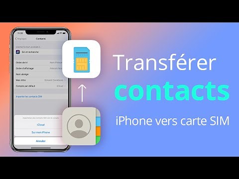 Comment importer des contacts/numéros iPhone vers la carte SIM