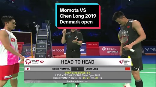Kento Momota vs Chen Long: Cuộc chiến đỉnh cao