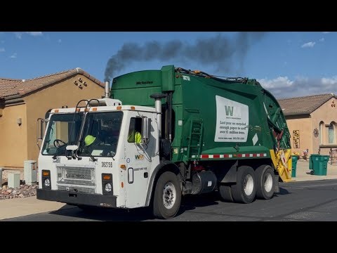 Waste Management Tucson Mack LE McNeilus Rear Loader