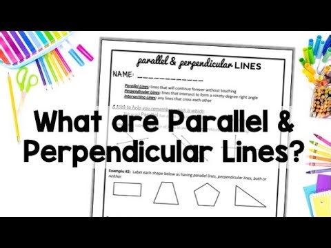 What are Parallel & Perpendicular Lines? Classifying Two Dimensional Shapes by Attribute Geometry