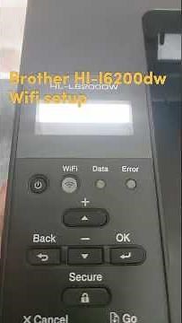 How to Setup Brother Hl-L6200dw laserjet printer Wifi.🖨️#Brotherprinter